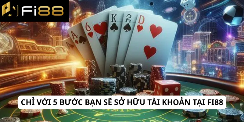 Fi88 6 Chỉ với 5 bước bạn sẽ sở hữu tài khoản tại Fi88