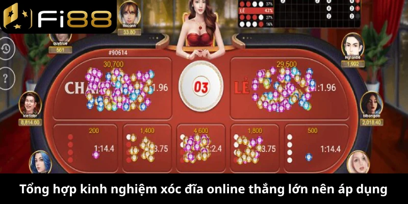 Tổng hợp kinh nghiệm xóc đĩa online thắng lớn nên áp dụng